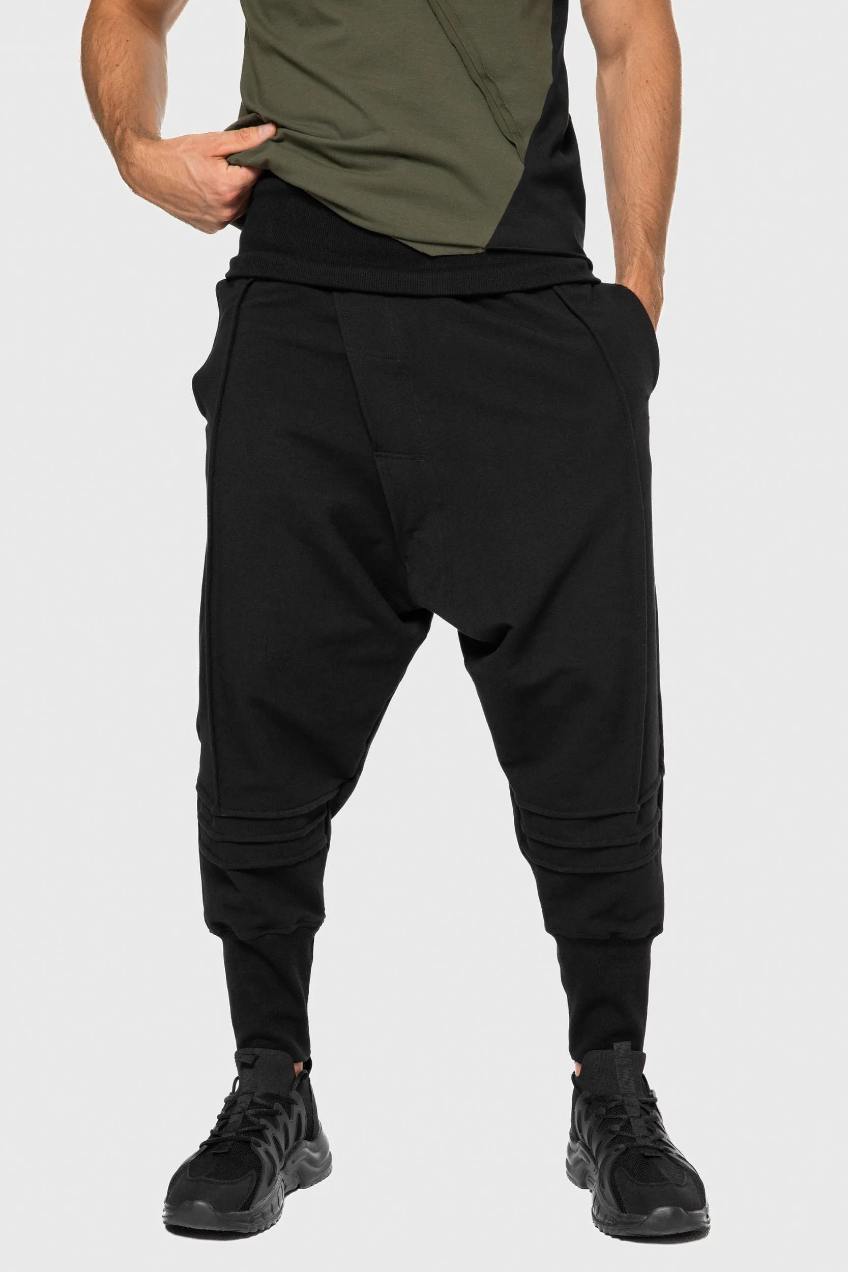 Harem lightweight pants sold by MDNT:45
