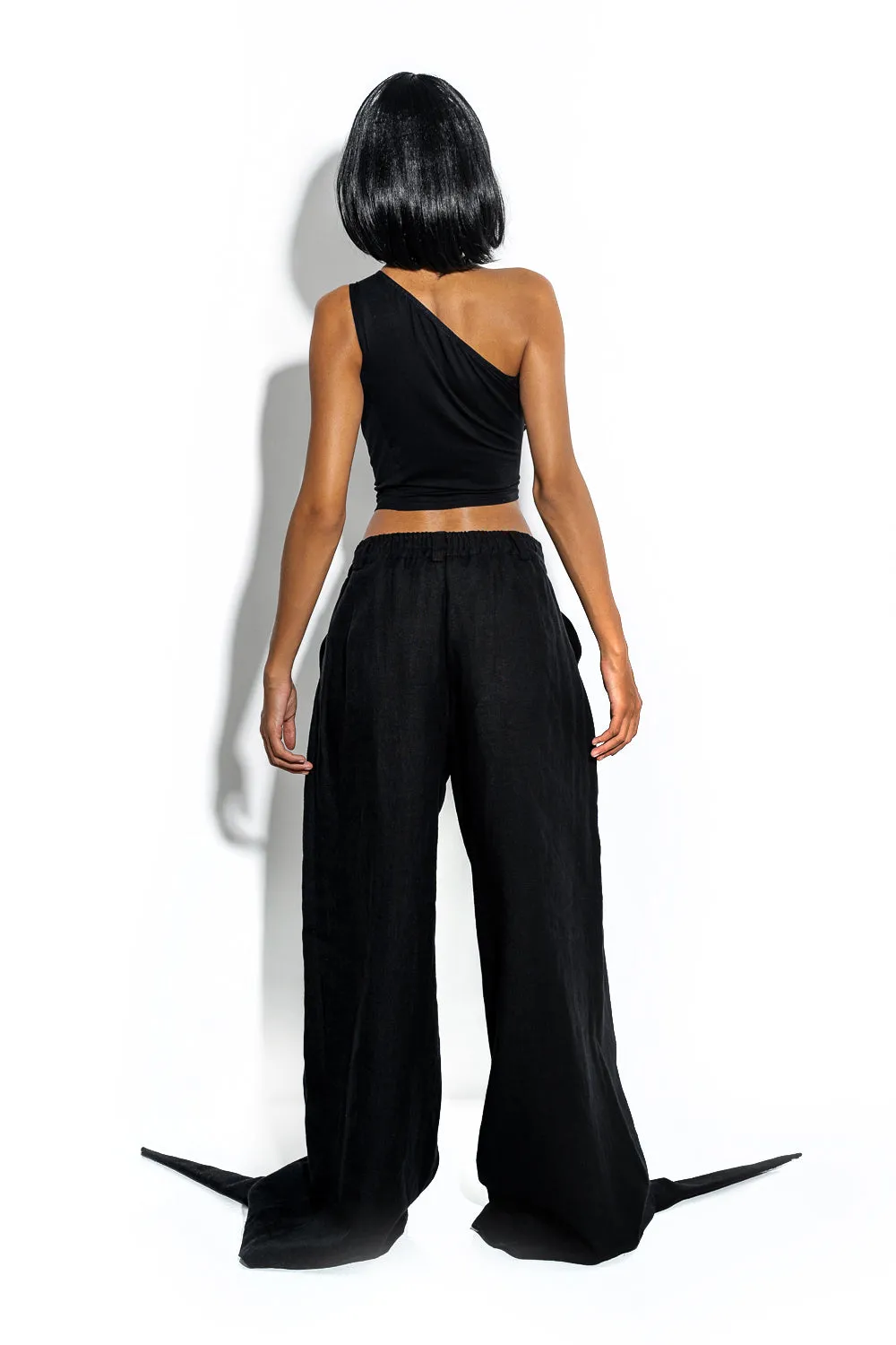 Draped one-shoulder top sold by MDNT:45 product image thumbnail 3