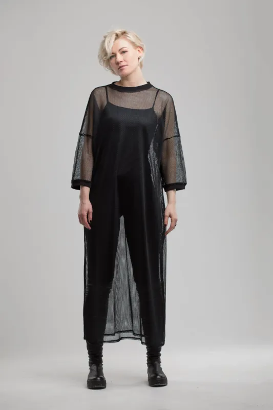 Black Mesh Dress sold by MDNT:45