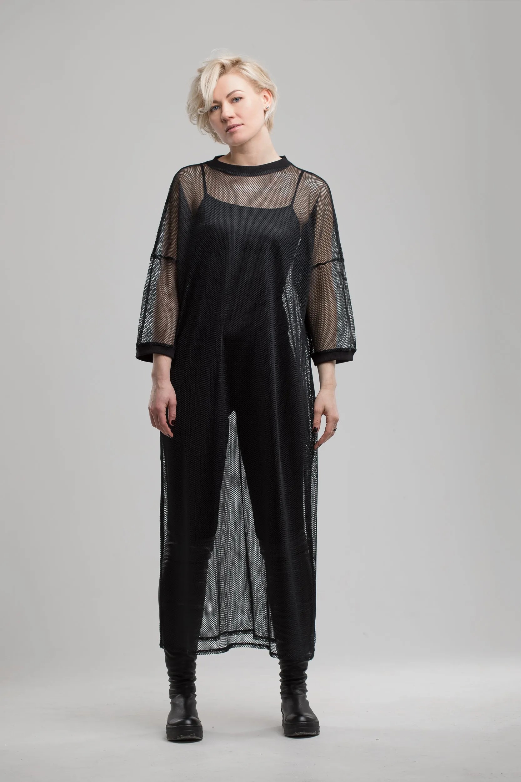 Black Mesh Dress sold by MDNT:45