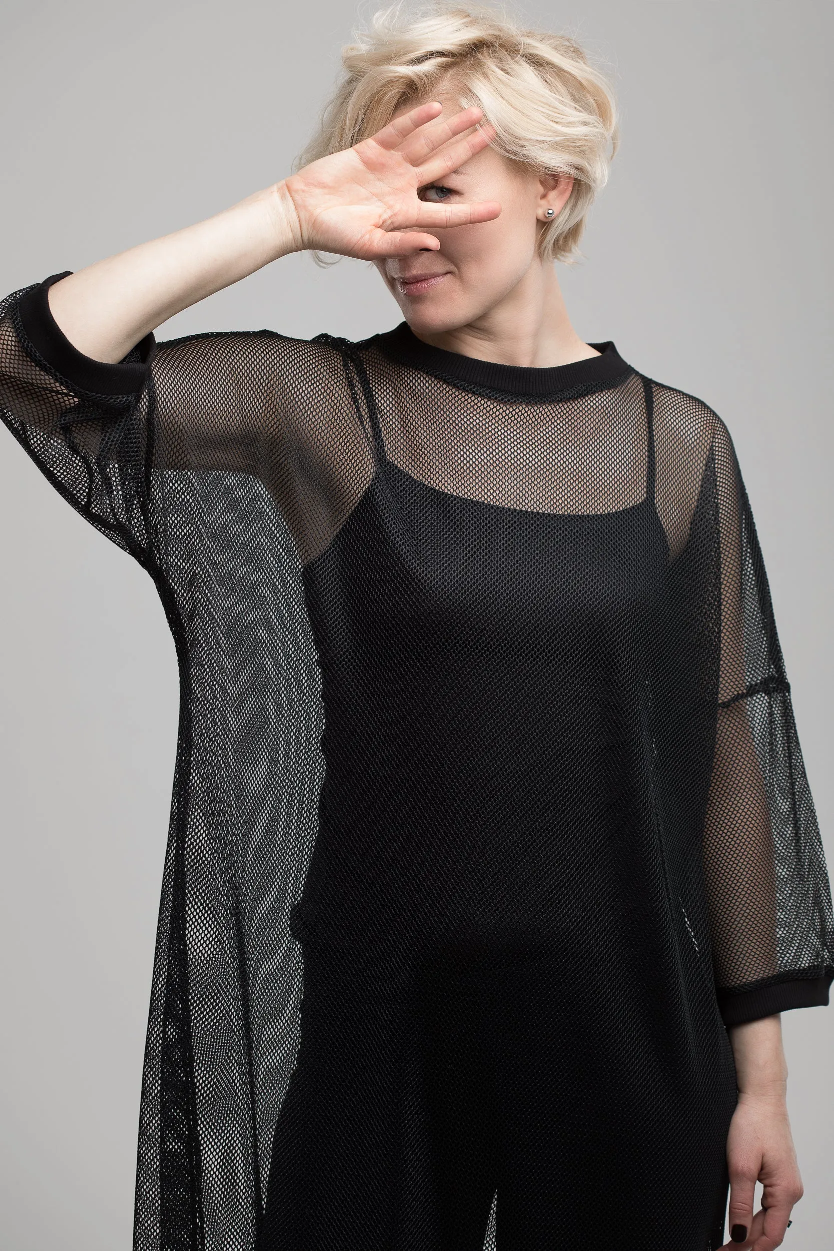 Black Mesh Dress sold by MDNT:45 product image thumbnail 4