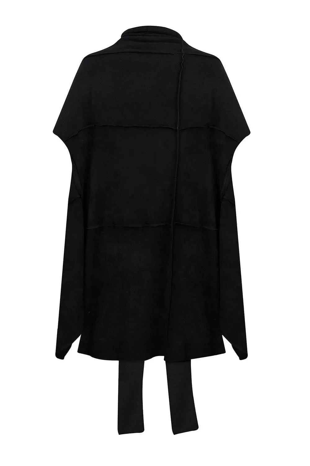 Black sleeveless coat sold by MDNT:45 product image thumbnail 2