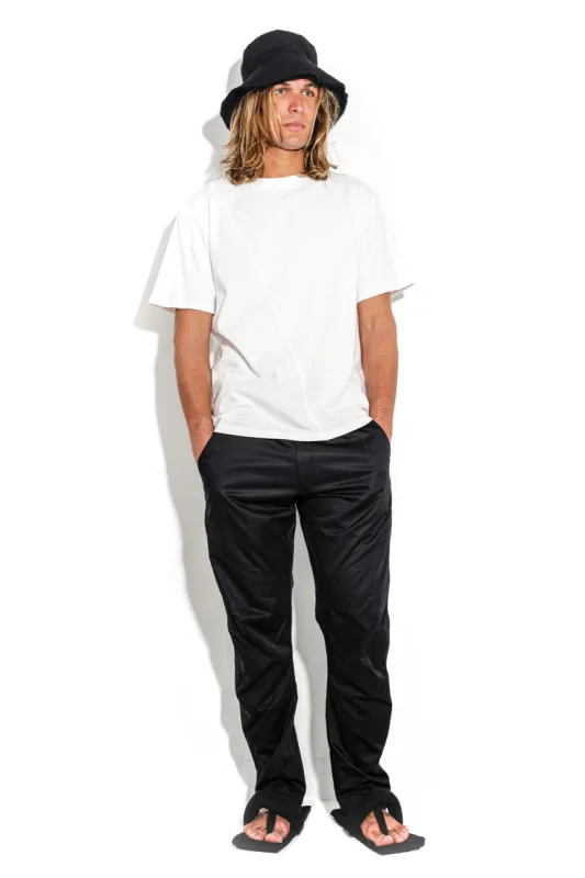 White T-shirt with a geometric seam sold by MDNT:45