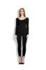 Black long stirrup bodysuit sold by MDNT:45