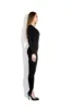 Black long stirrup bodysuit sold by MDNT:45
