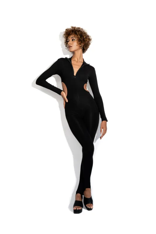 Cutout hooded bodysuit sold by MDNT:45