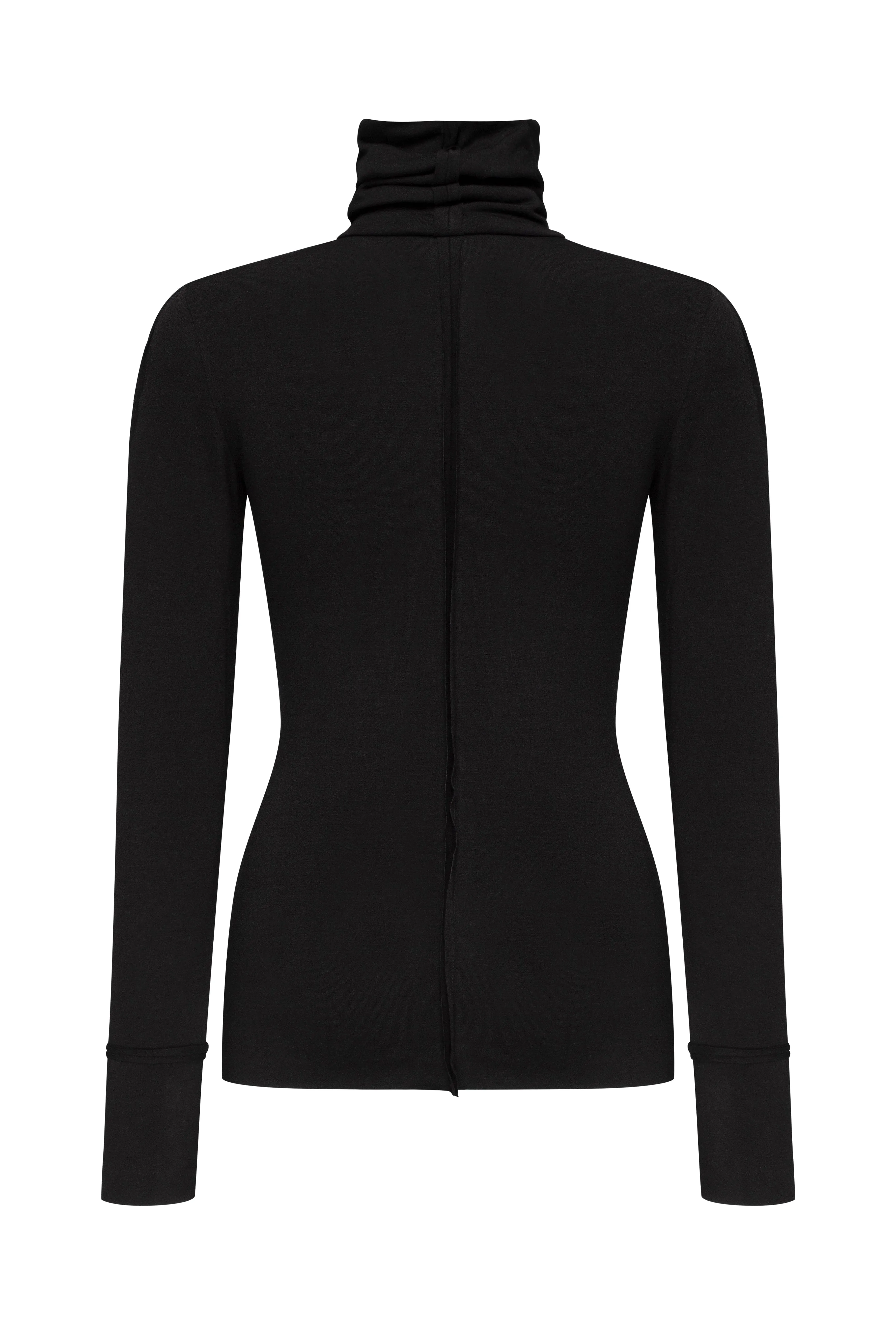 Black turtleneck top sold by MDNT:45 product image thumbnail 2