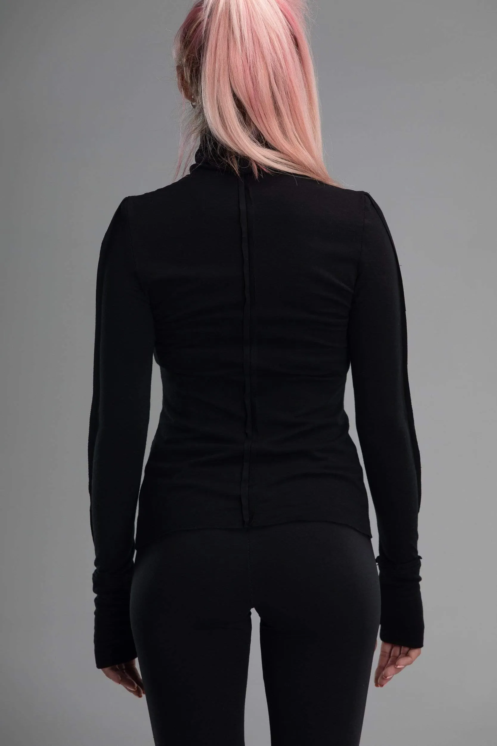 Black turtleneck top sold by MDNT:45 product image thumbnail 4