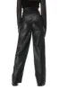 Black Faux Leather V-cut Pants sold by MDNT:45