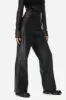 Black Faux Leather V-cut Pants sold by MDNT:45