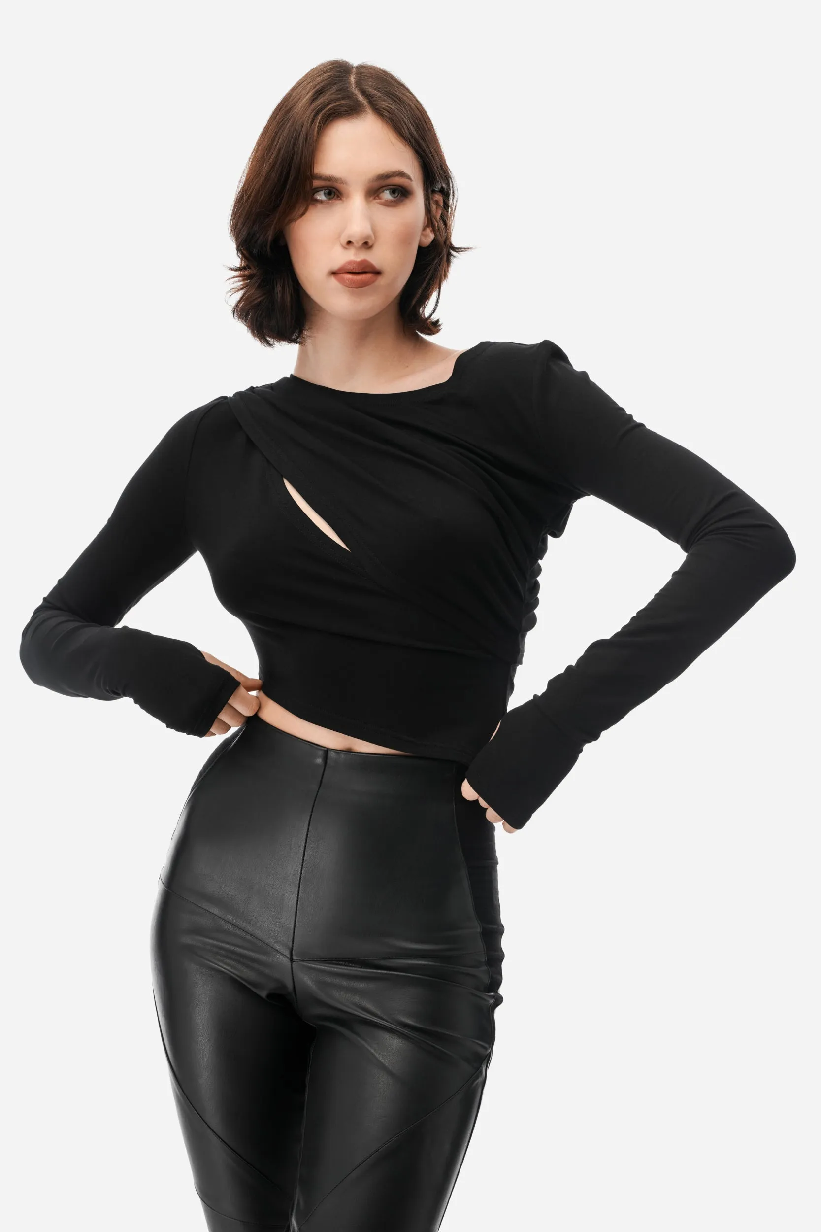 Obsidian Cut-out Top sold by MDNT:45 product image thumbnail 5