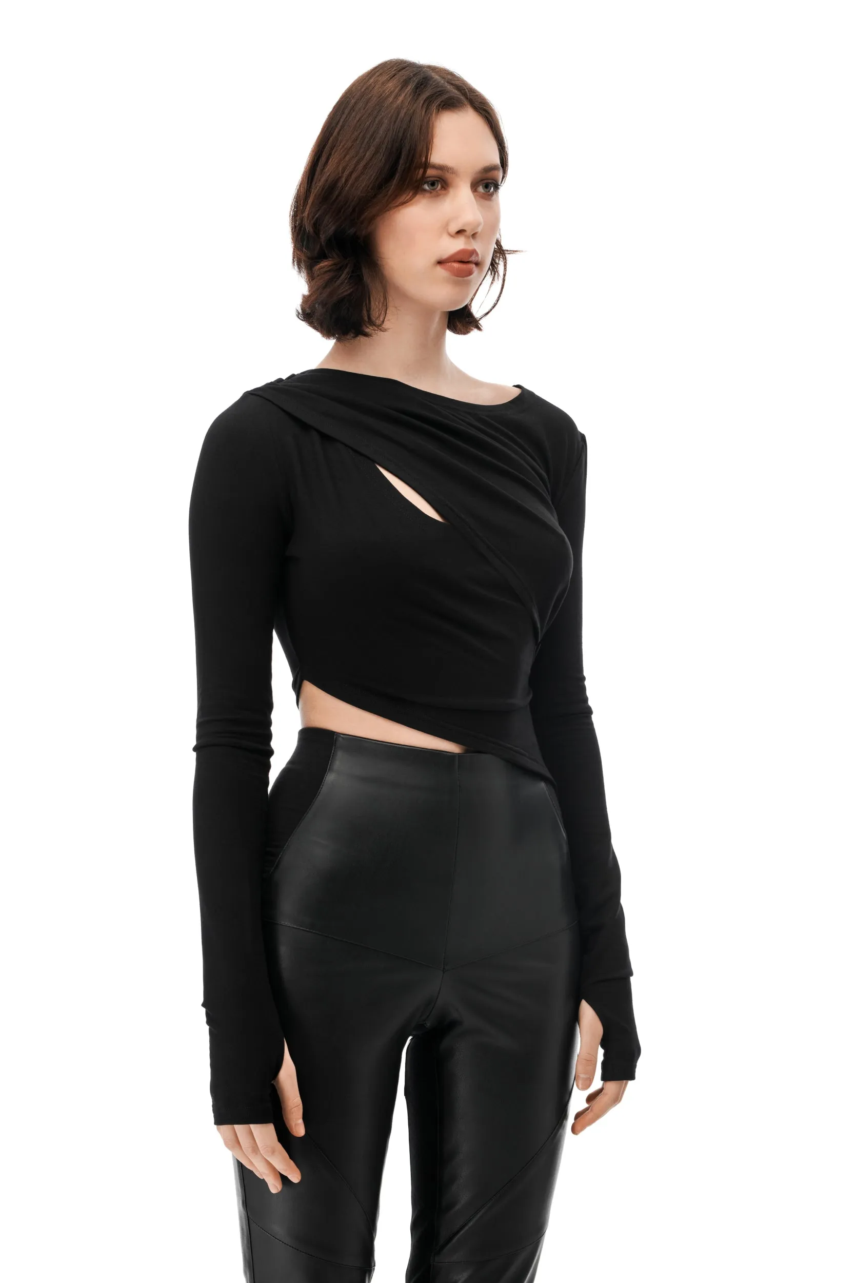 Obsidian Cut-out Top sold by MDNT:45