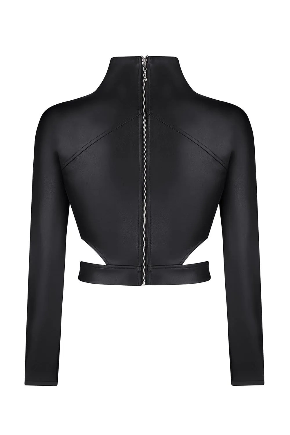 Black crop top sold by MDNT:45 product image thumbnail 2