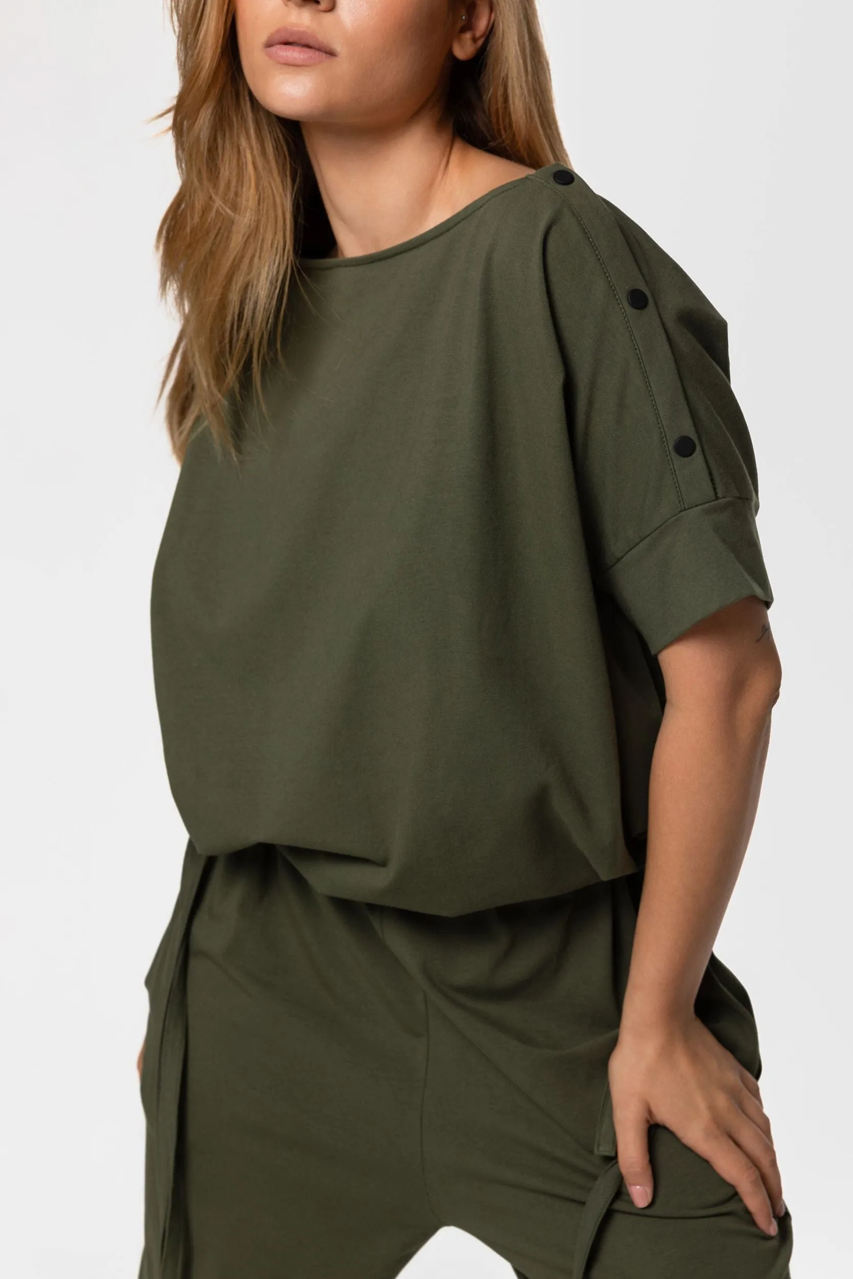 Drawstring-waist jumpsuit sold by MDNT:45 product image thumbnail 4