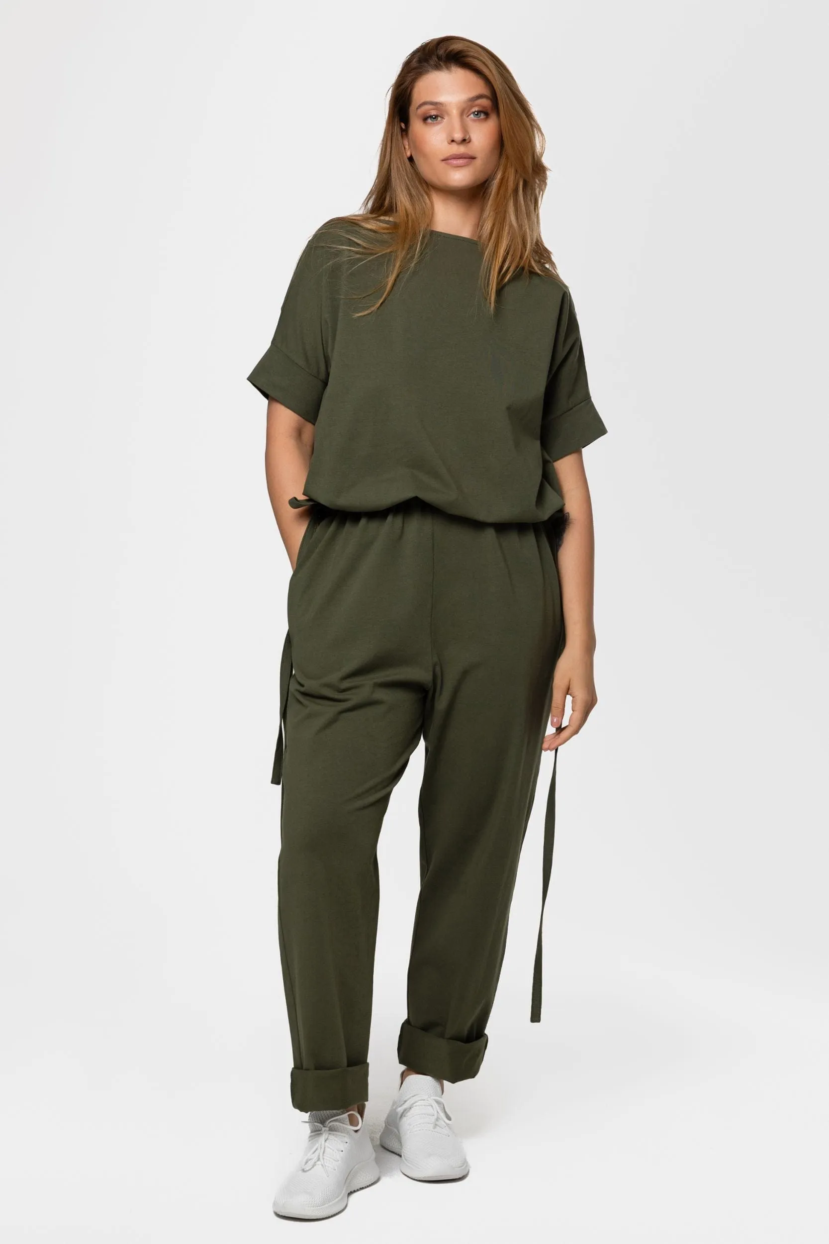 Drawstring-waist jumpsuit sold by MDNT:45