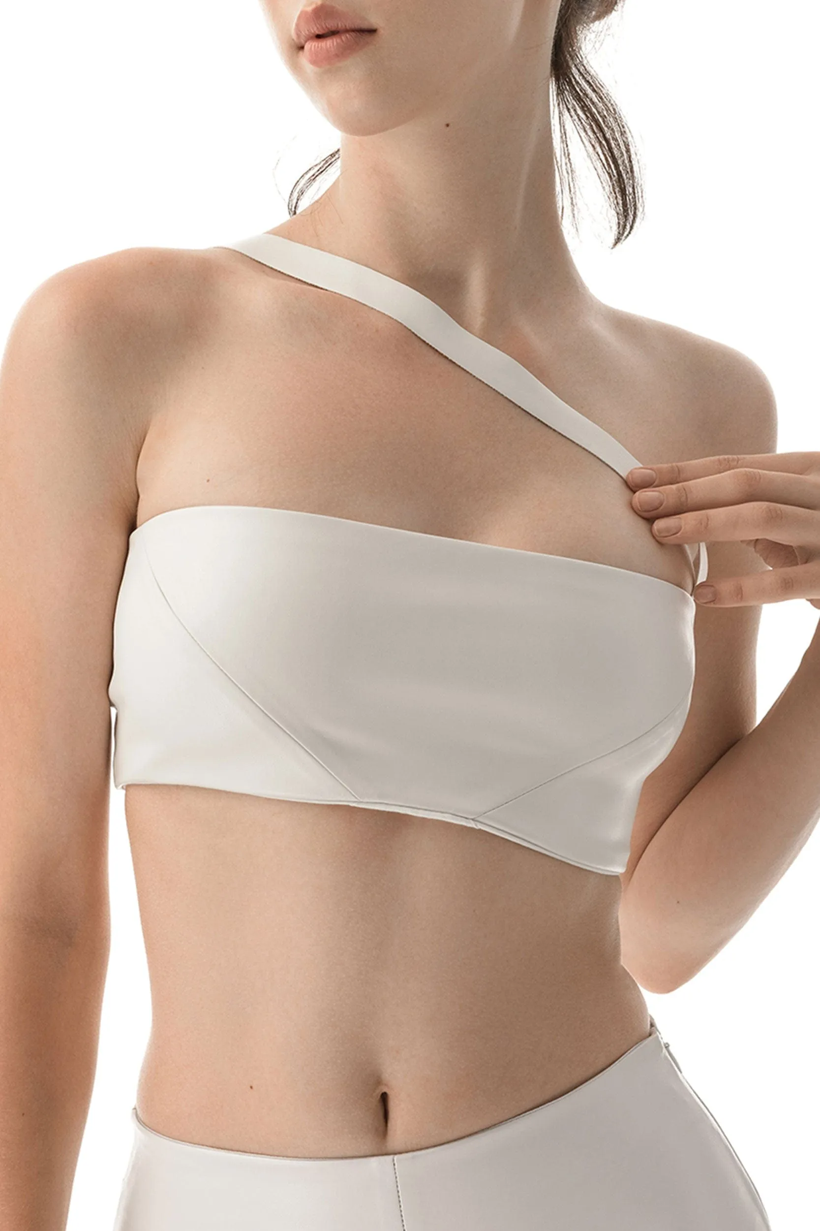 Leather top Zoni White sold by MDNT:45 product image thumbnail 3