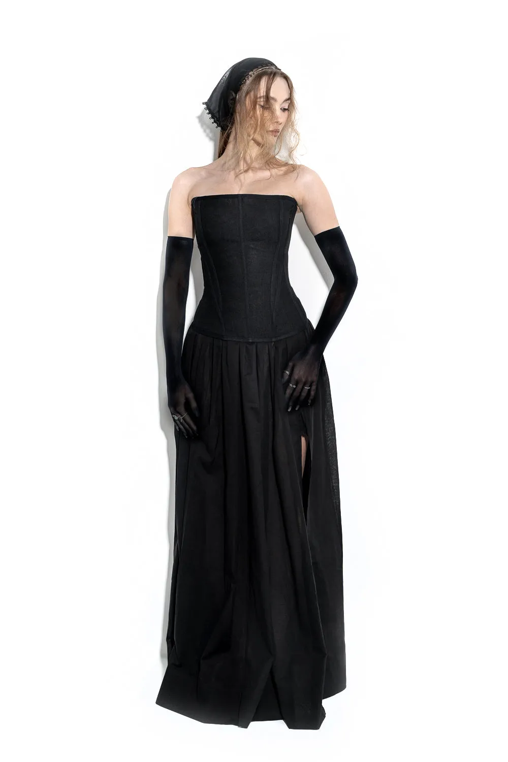 Linen maxi skirt sold by MDNT:45