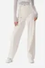 White Faux Leather V-cut Pants sold by MDNT:45