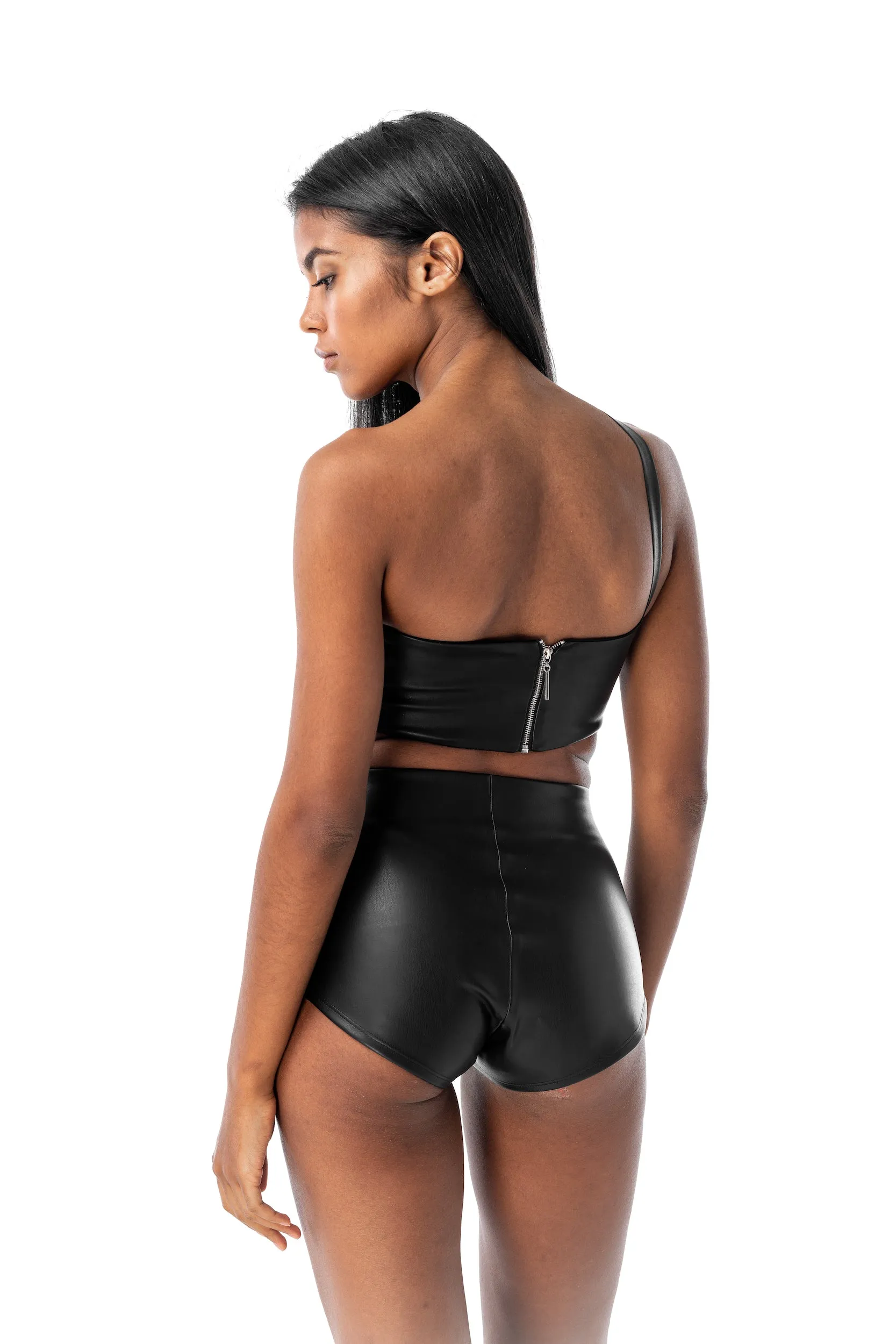 Leather shorts Touch Black sold by MDNT:45 product image thumbnail 4