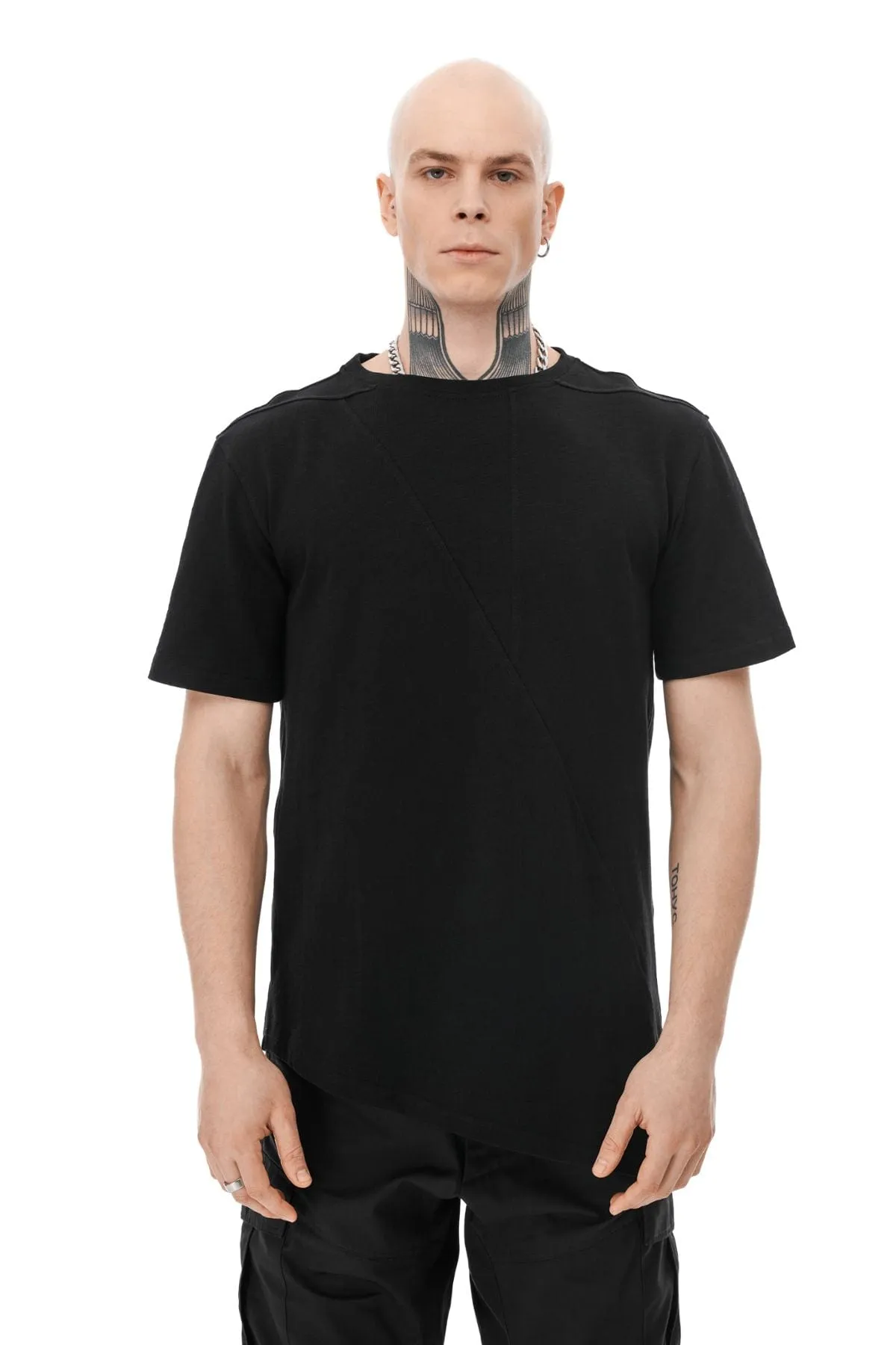 Asymmetric t-shirt sold by MDNT:45