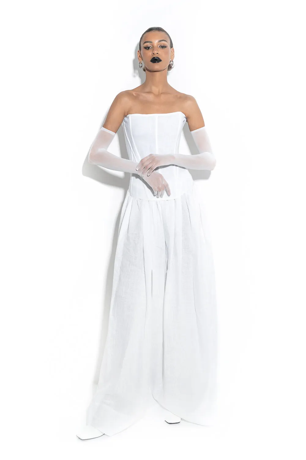 Linen maxi skirt sold by MDNT:45