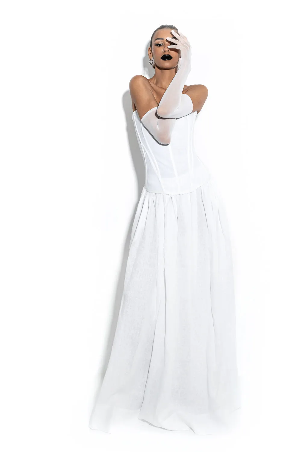 Linen maxi skirt sold by MDNT:45 product image thumbnail 4