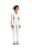 White cutout hooded bodysuit sold by MDNT:45