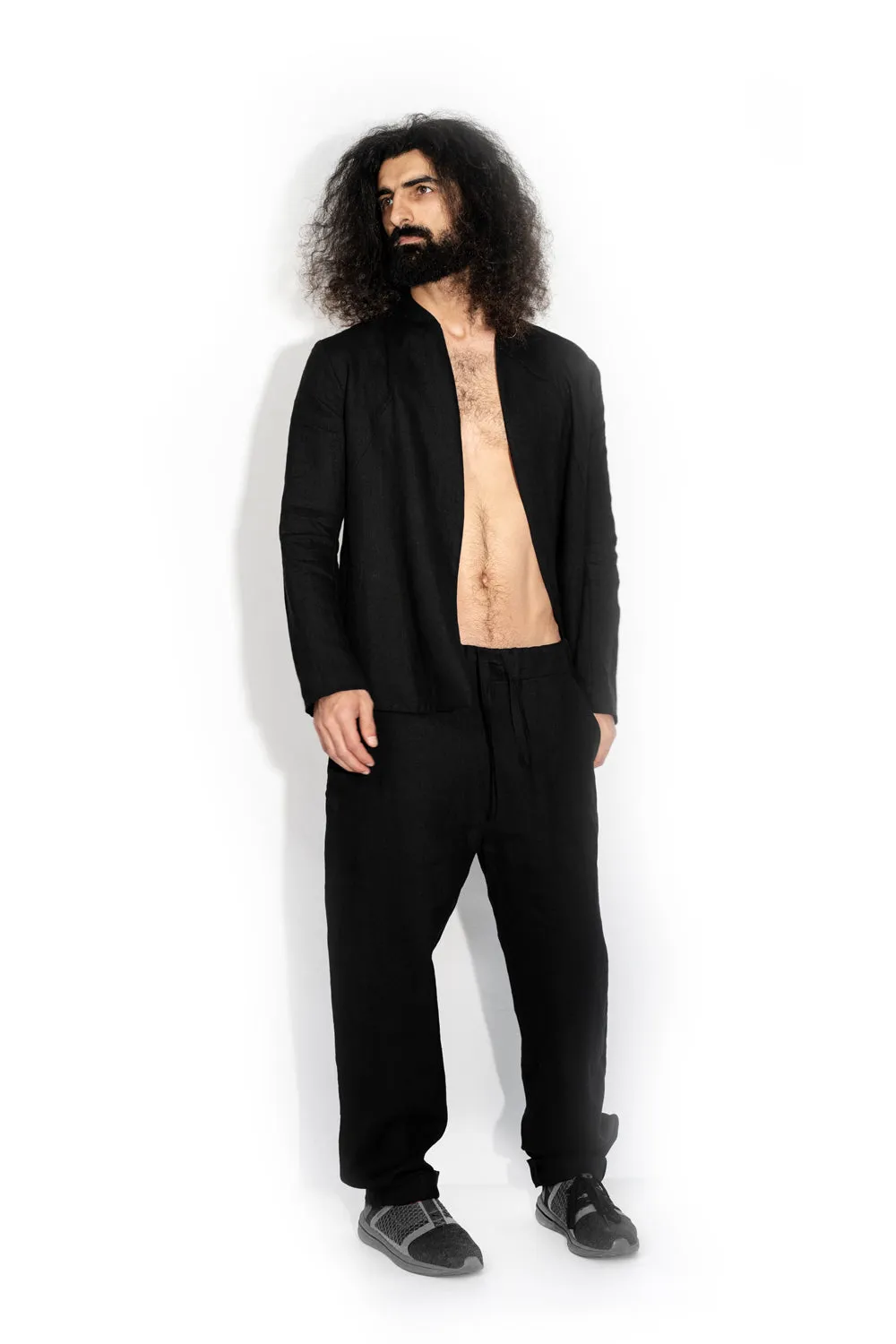 Straight-leg linen pants sold by MDNT:45 product image thumbnail 5