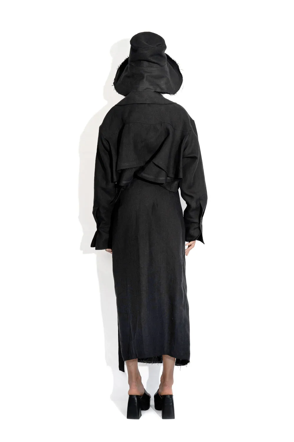 Linen wrap skirt sold by MDNT:45 product image thumbnail 4