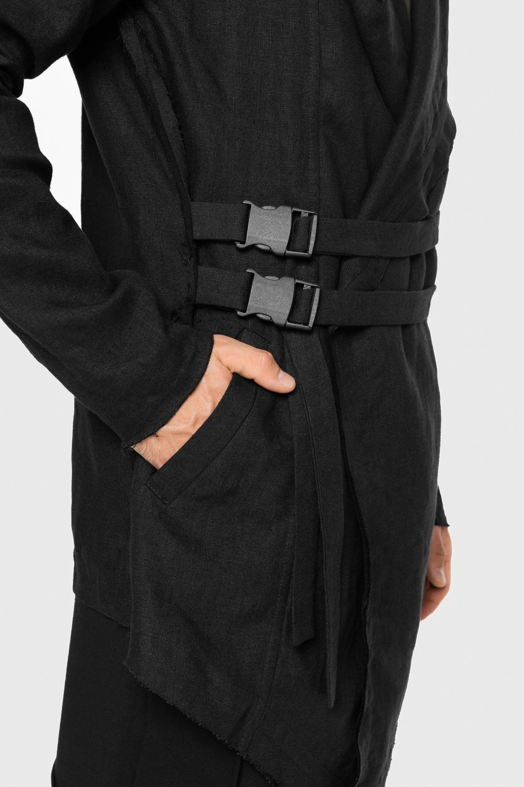 Hooded Linen Cardigan sold by MDNT:45 product image thumbnail 4