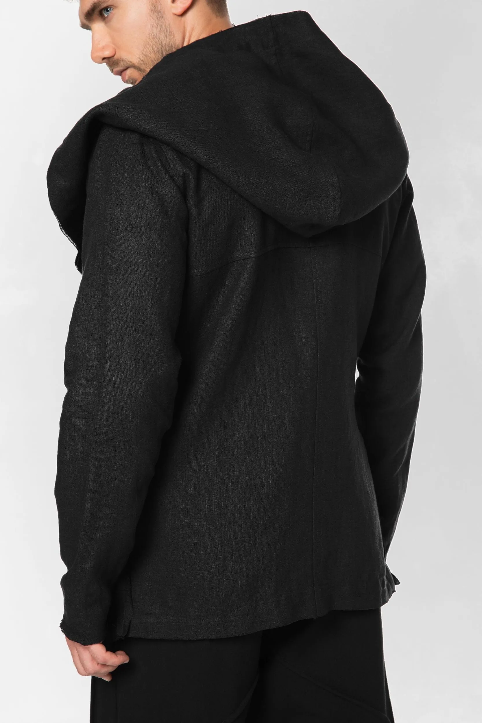 Hooded Linen Cardigan sold by MDNT:45 product image thumbnail 2