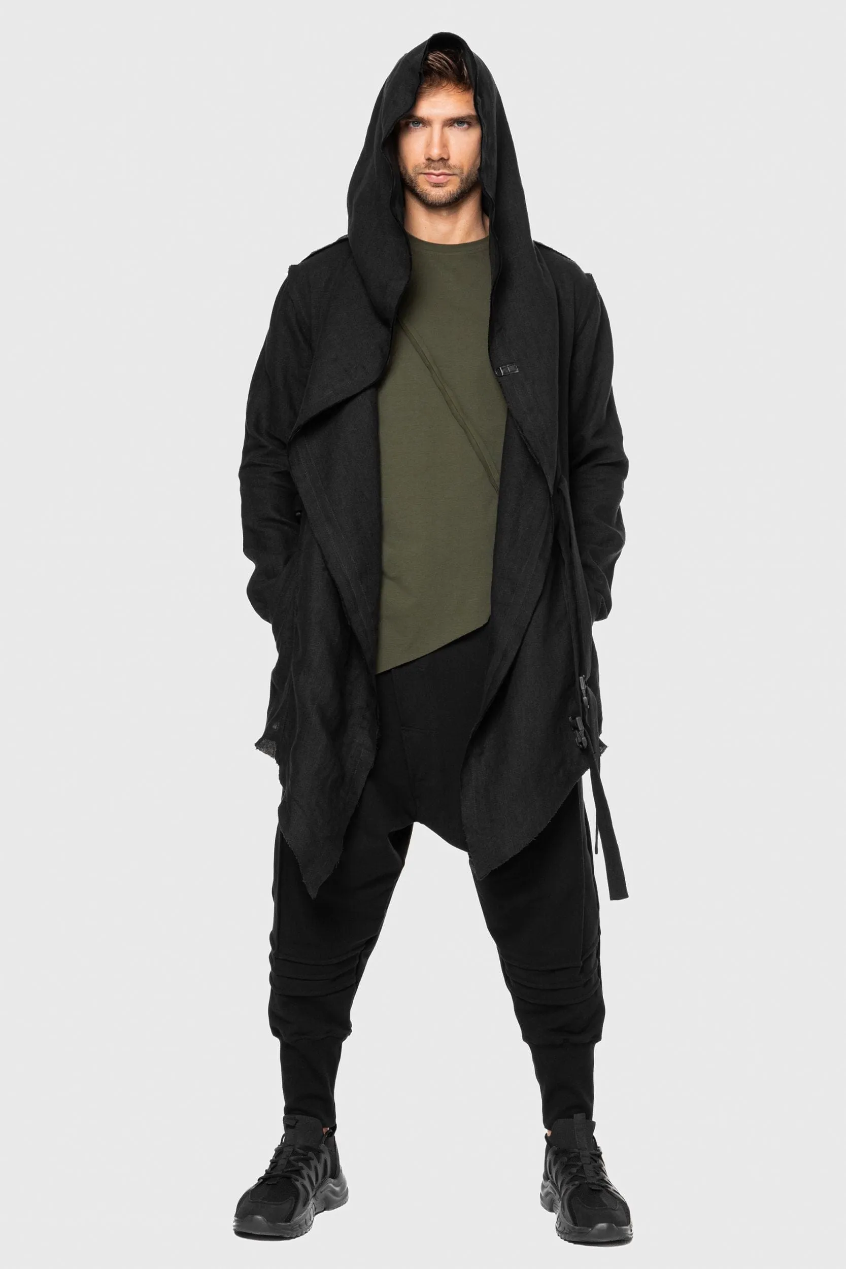 Hooded Linen Cardigan sold by MDNT:45 product image thumbnail 5