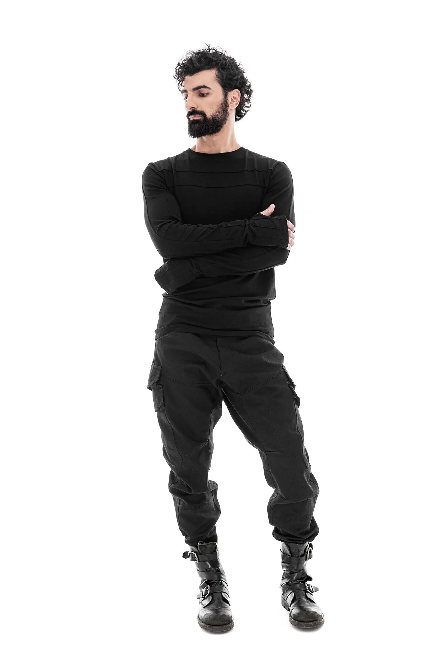 Fitted Cotton Long Sleeve Top sold by MDNT:45