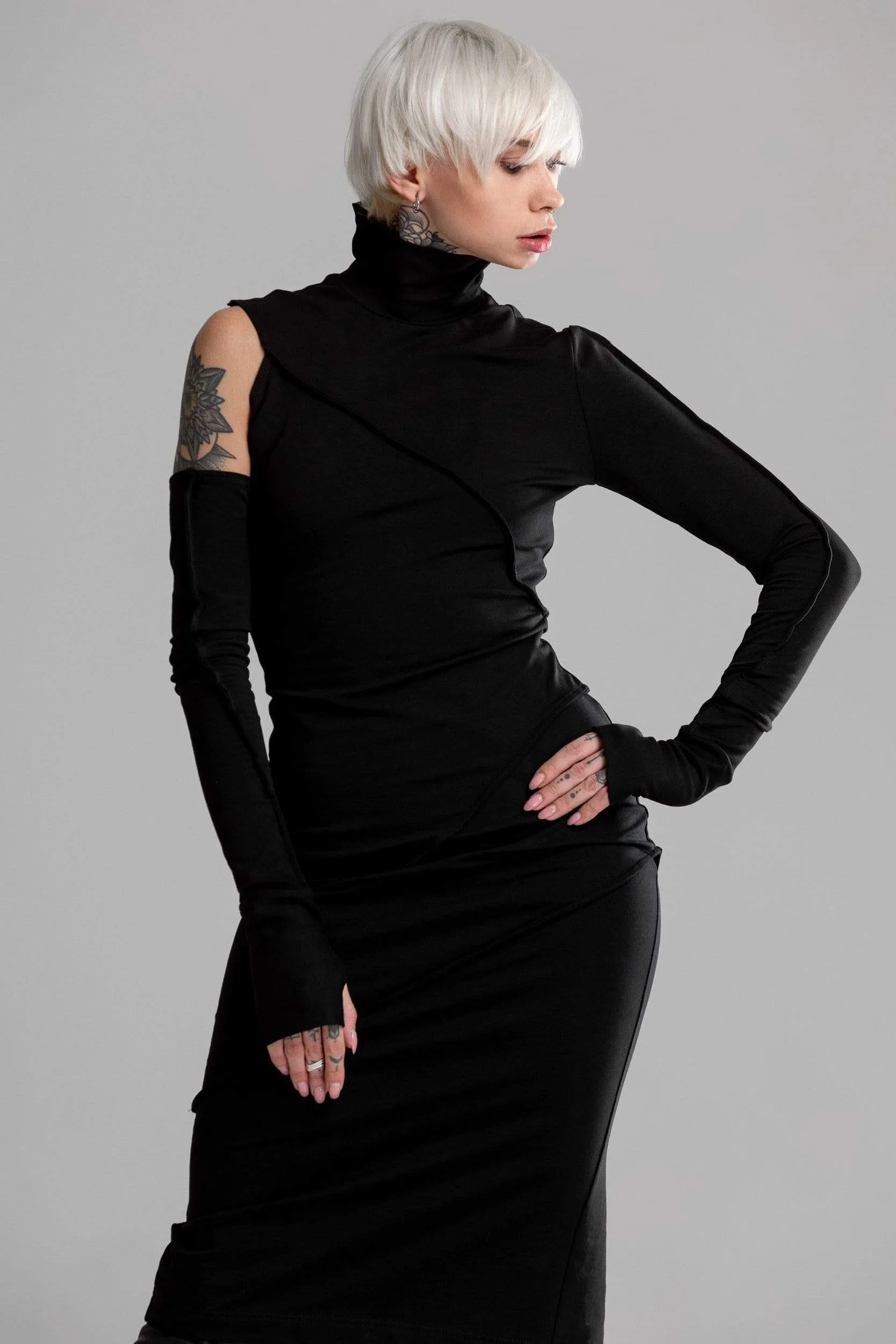 Minimalistic black dress sold by MDNT:45 product image thumbnail 5
