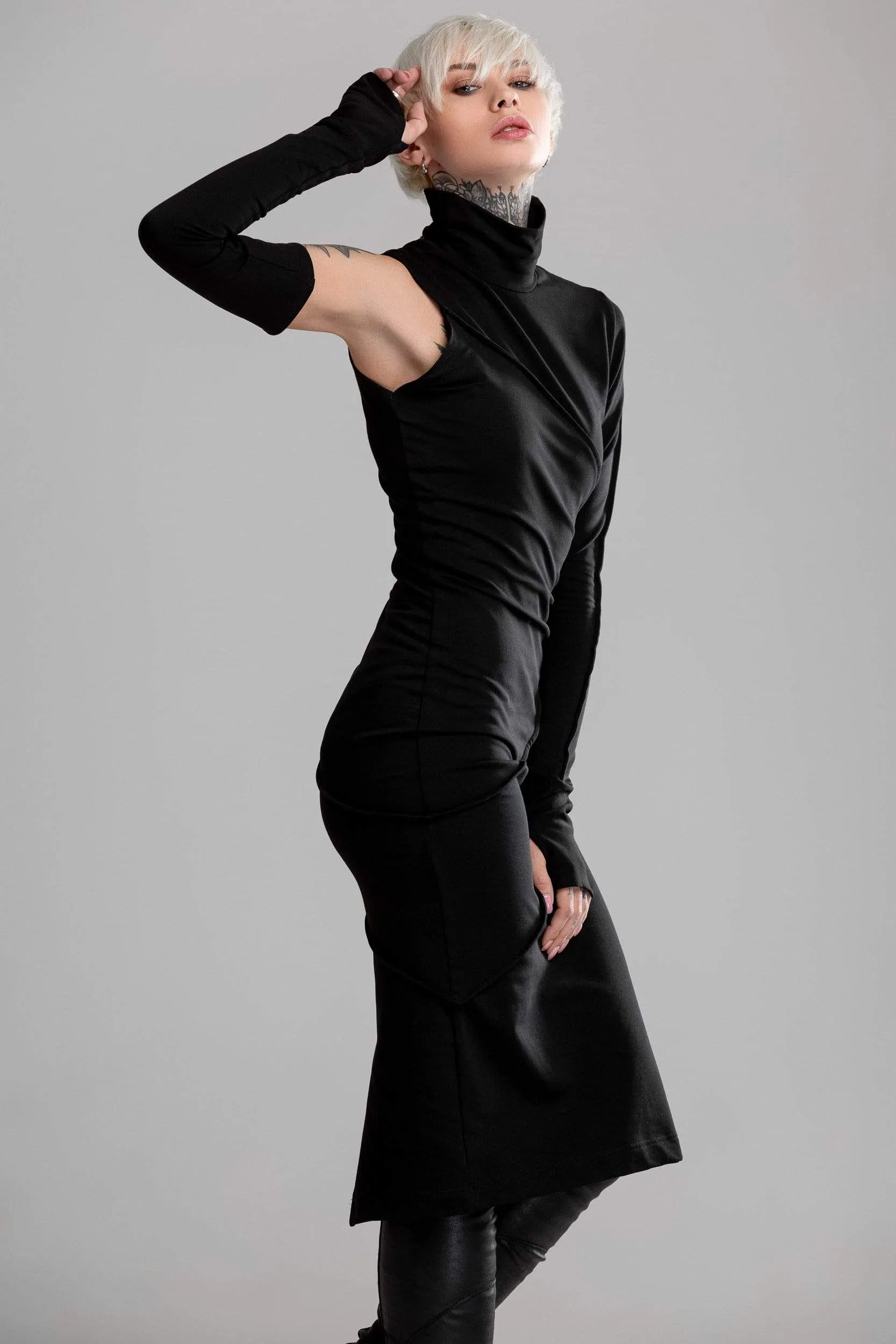 Minimalistic black dress sold by MDNT:45 product image thumbnail 4