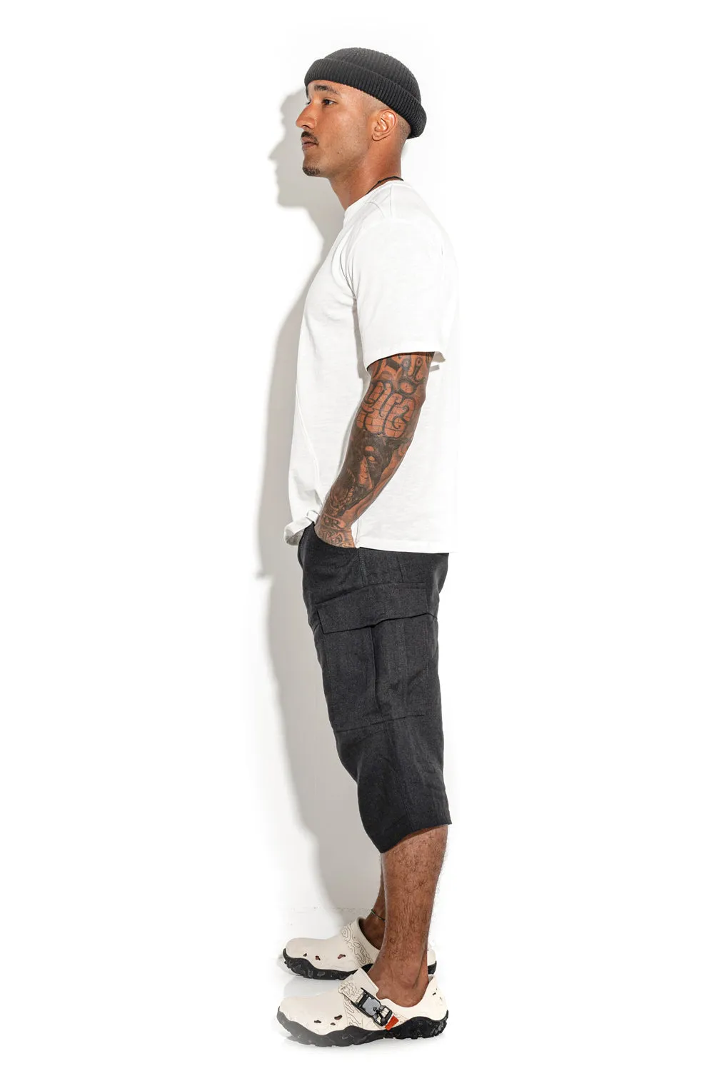 White Front line cotton T-shirt sold by MDNT:45 product image thumbnail 2