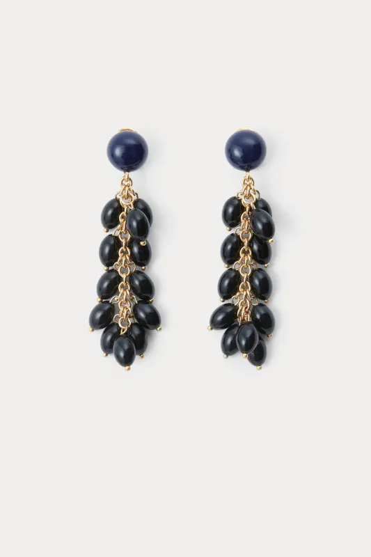 Laurel Earrings | Black sold by Jones