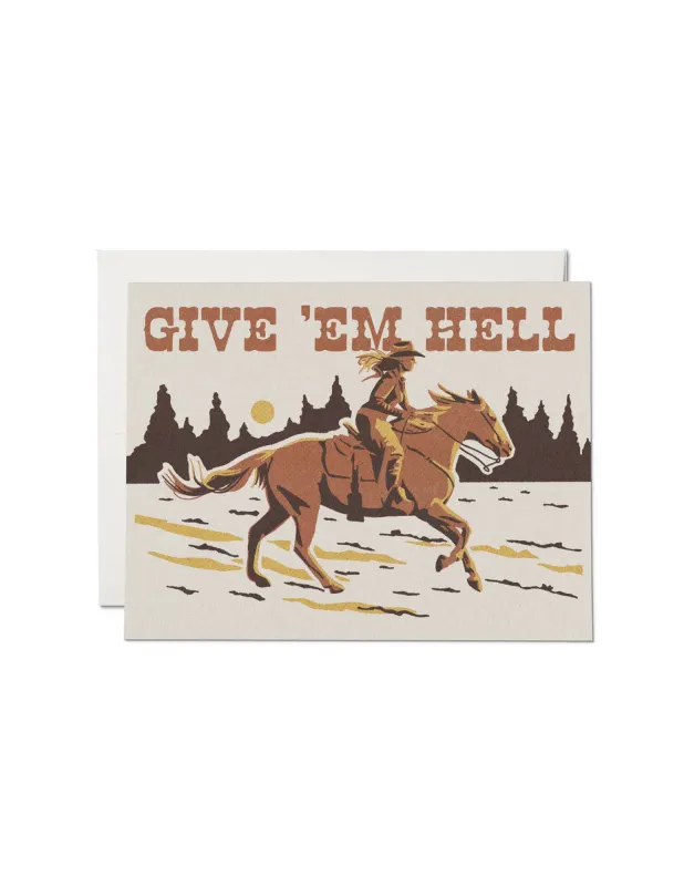 Give 'Em Hell Card sold by Jones