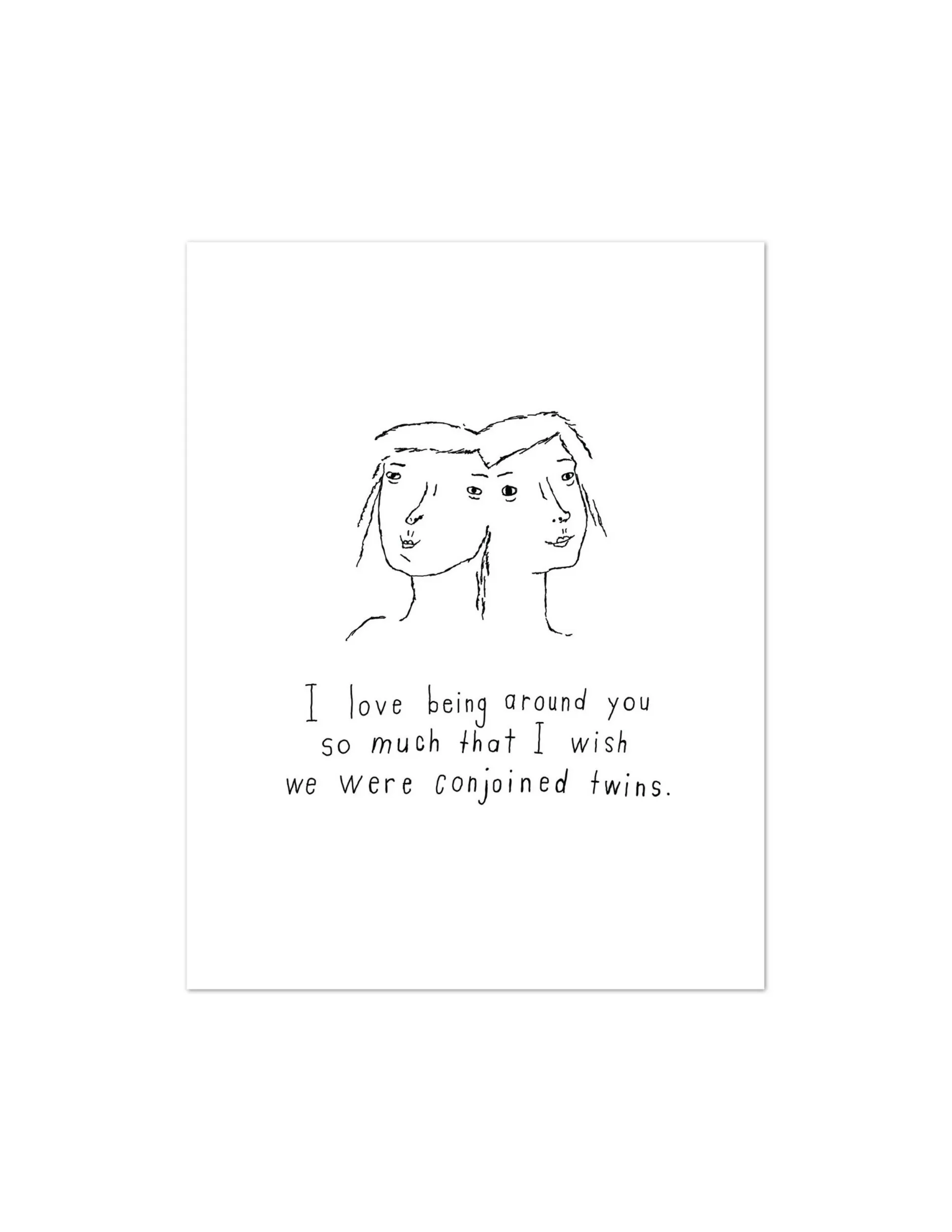 Conjoined Twins Card sold by Jones