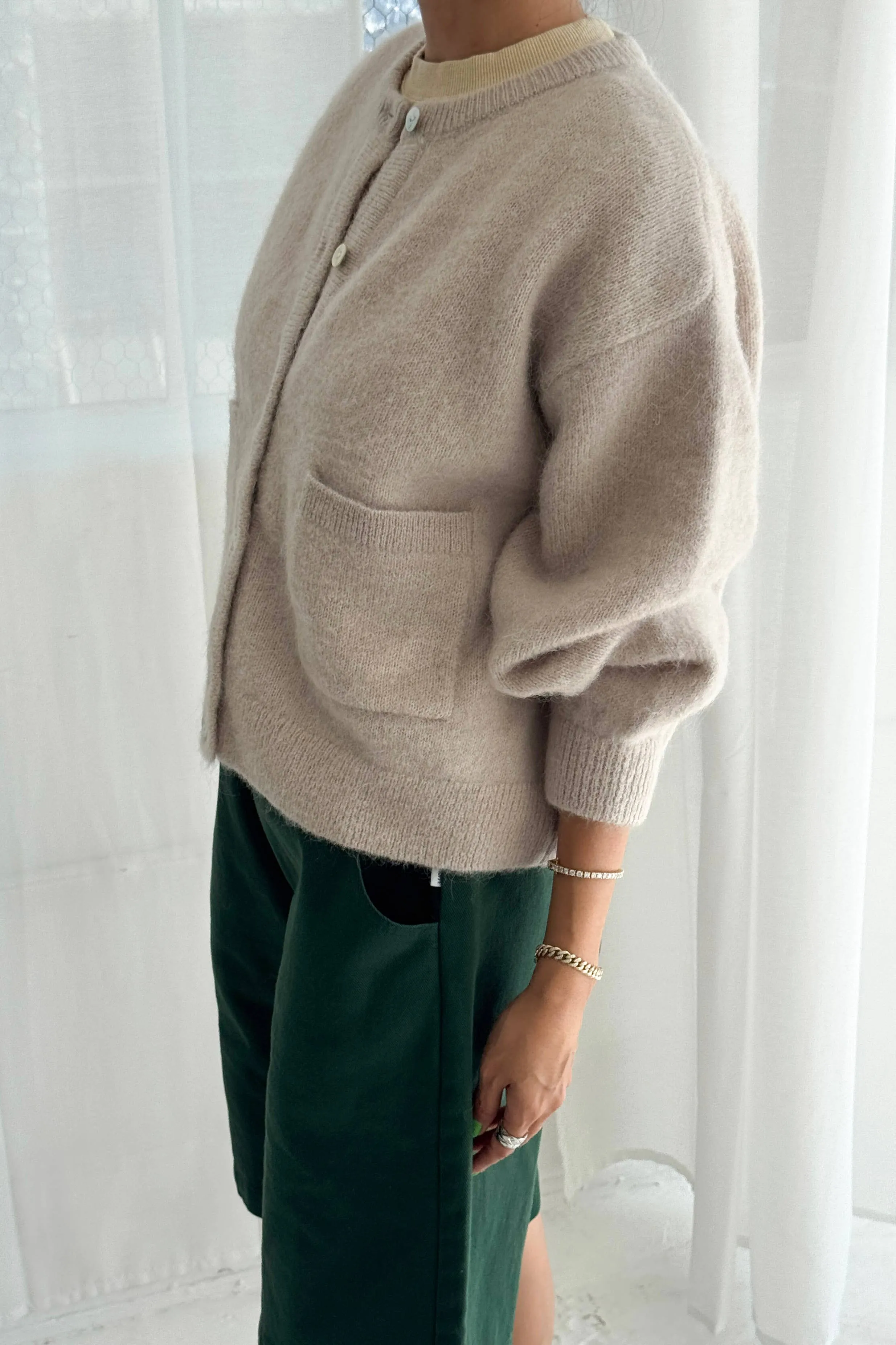 Amélie Alpaca Cardigan - Smoke sold by Jones product image thumbnail 3