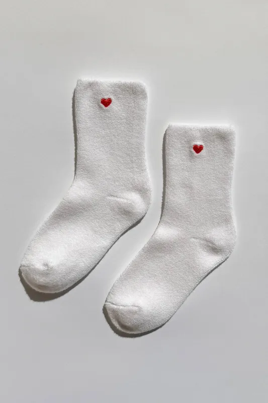 Embroidered Cloud Socks made by Le Bon Shoppe