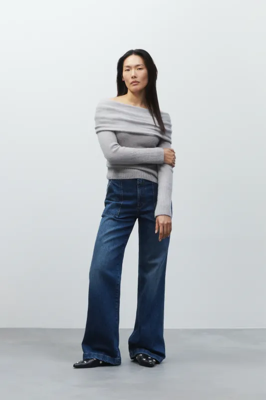 Aria Flared Jeans - Dark Blue sold by Jones