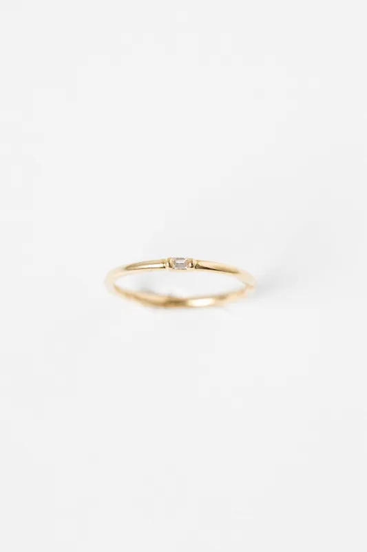 Diamond Baguette Stacker Ring made by Jones