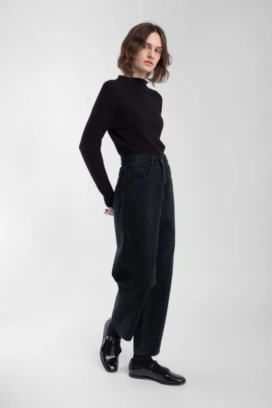 Isla Rib Top - Black sold by Jones