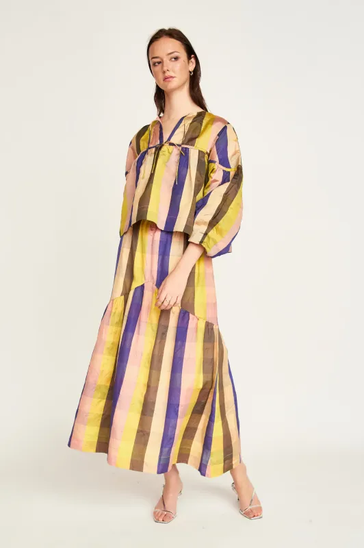 Brighton Skirt - Citron Plaid sold by Jones