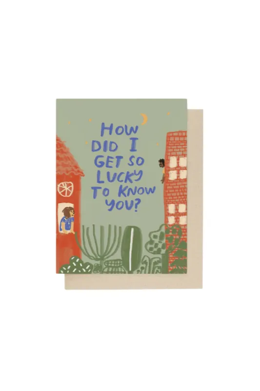 Lucky to Know You Card sold by Jones