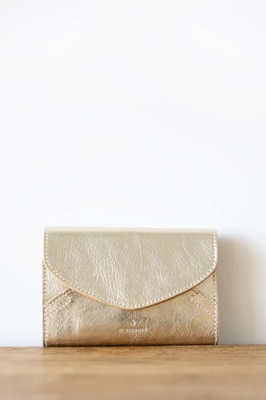 Esperia Medium Wallet - Platino made by Il Bisonte