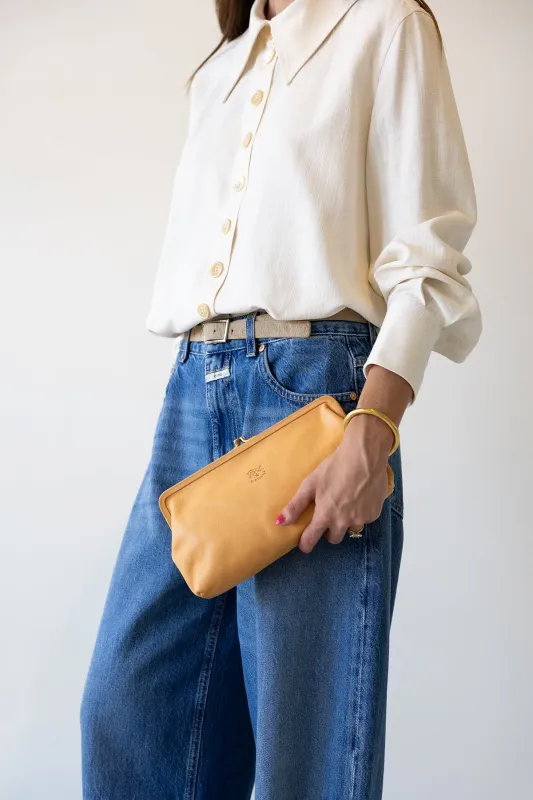 Manuela Classic Clutch - Natural sold by Jones