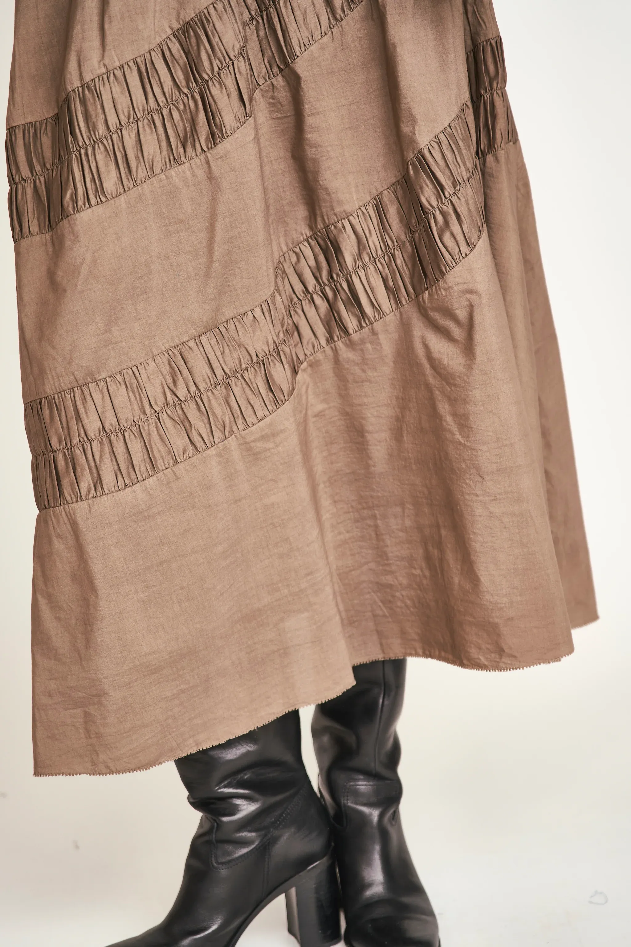 Verona Ruched Skirt - Walnut sold by Jones product image thumbnail 5