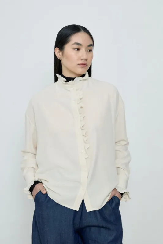 Ella Shirt - Raw White made by Diarte